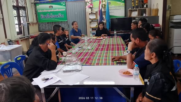 สำนักงานพัฒนาชุมชนอำเภอเมืองสกลนคร: จัดประชุมผู้นำอาสาพัฒนาชุมชน (ผู้นำ อช.) อำเภอเมืองสกลนคร ไตรมาส 2/2569