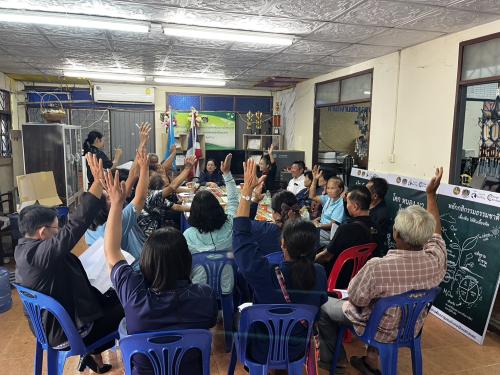 สำนักงานพัฒนาชุมชนอำเภอเมืองสกลนคร: จัดประชุมคณะกรรมการเครือข่าย โคก หนอง นา พัฒนาชุมชน
